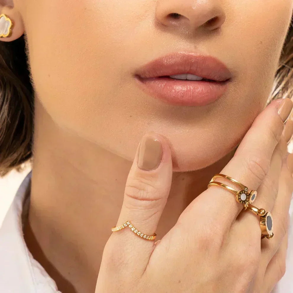 Anillo Realeza Chapado en Oro de 18K