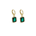 Pendientes de Aro con Colgante de Esmeralda
