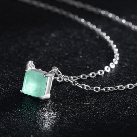 Collar de Plata con Colgante Turmalina Paraíba