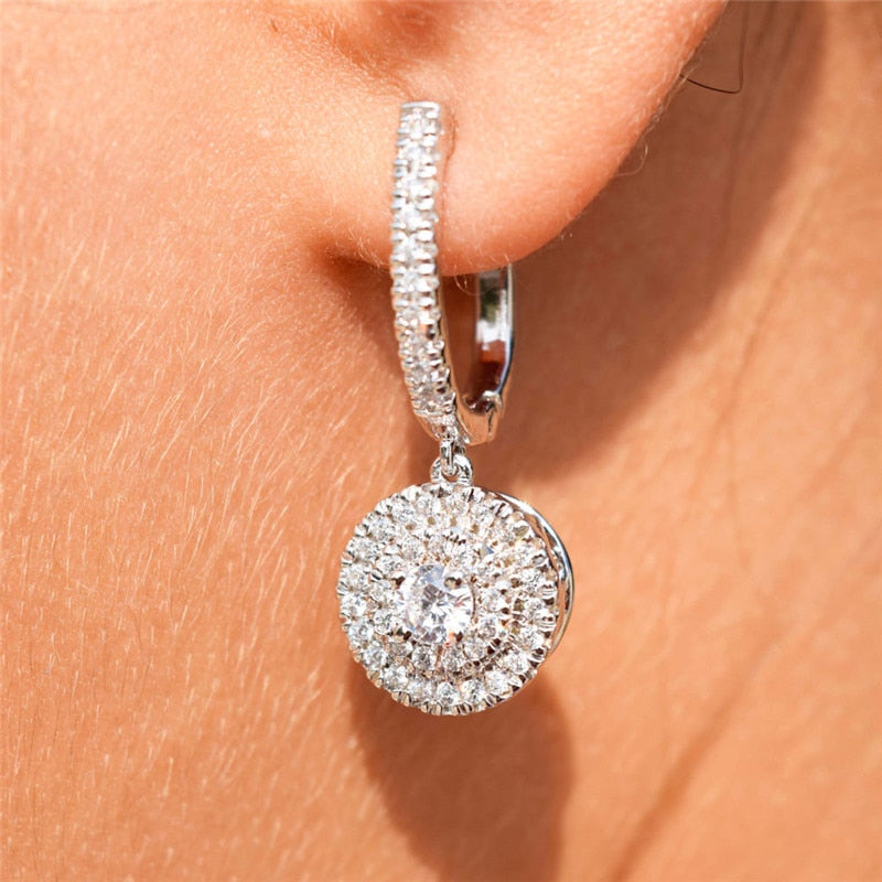 Pendientes Eternity con Incrustaciones de Circonita