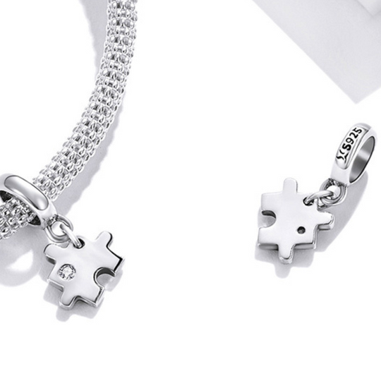 Charm Pieza de Rompecabezas - Plata 925